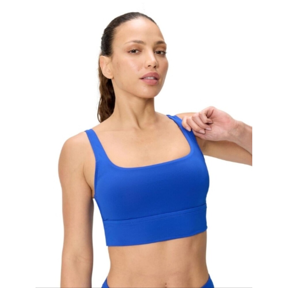 NWT Speedo Swimsuit Bikini Top Essentials Removable Pads Royal Blue - Size XXS